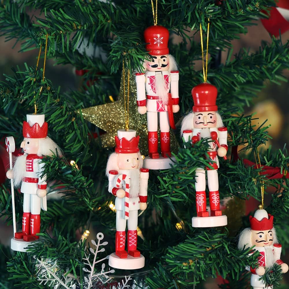 Conjunto de 5 Adornos de Cascanueces Jolik, Decoración Navideña