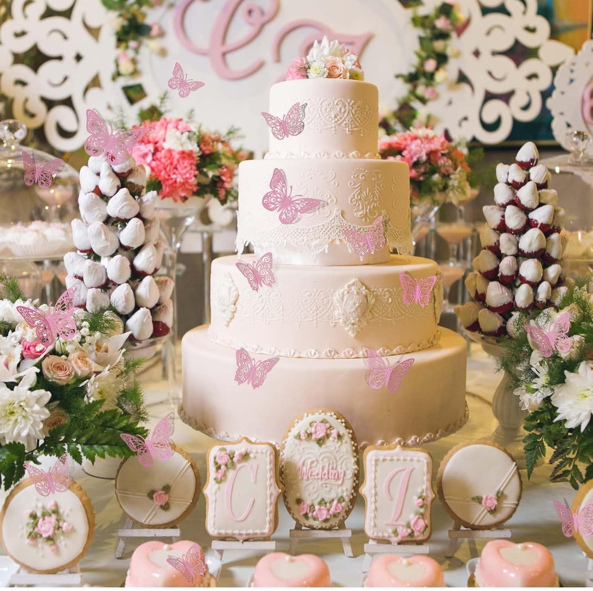 Decoración de mariposas 3D 72 Pcs Crosize para habitaciones