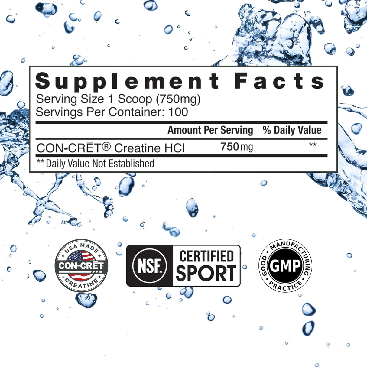 Creatina HCl en Polvo | Energía Muscular y Cognitiva | 100 Serv.