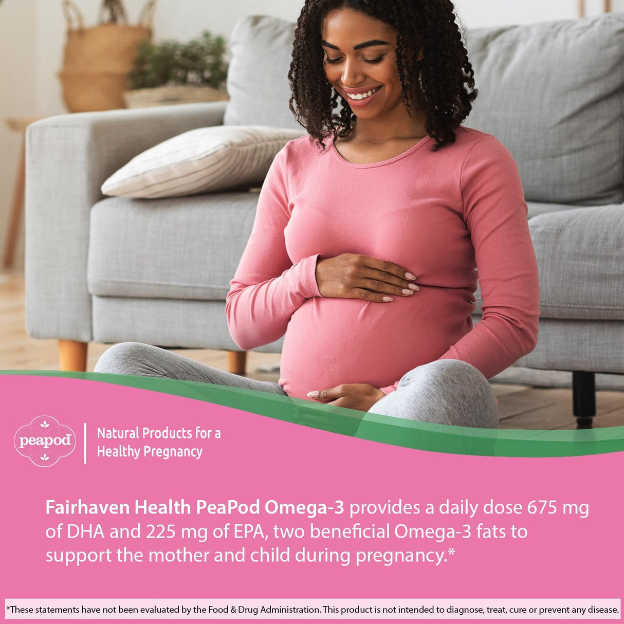 Peapod Omega-3 Premium Suplemento de aceite de pescado