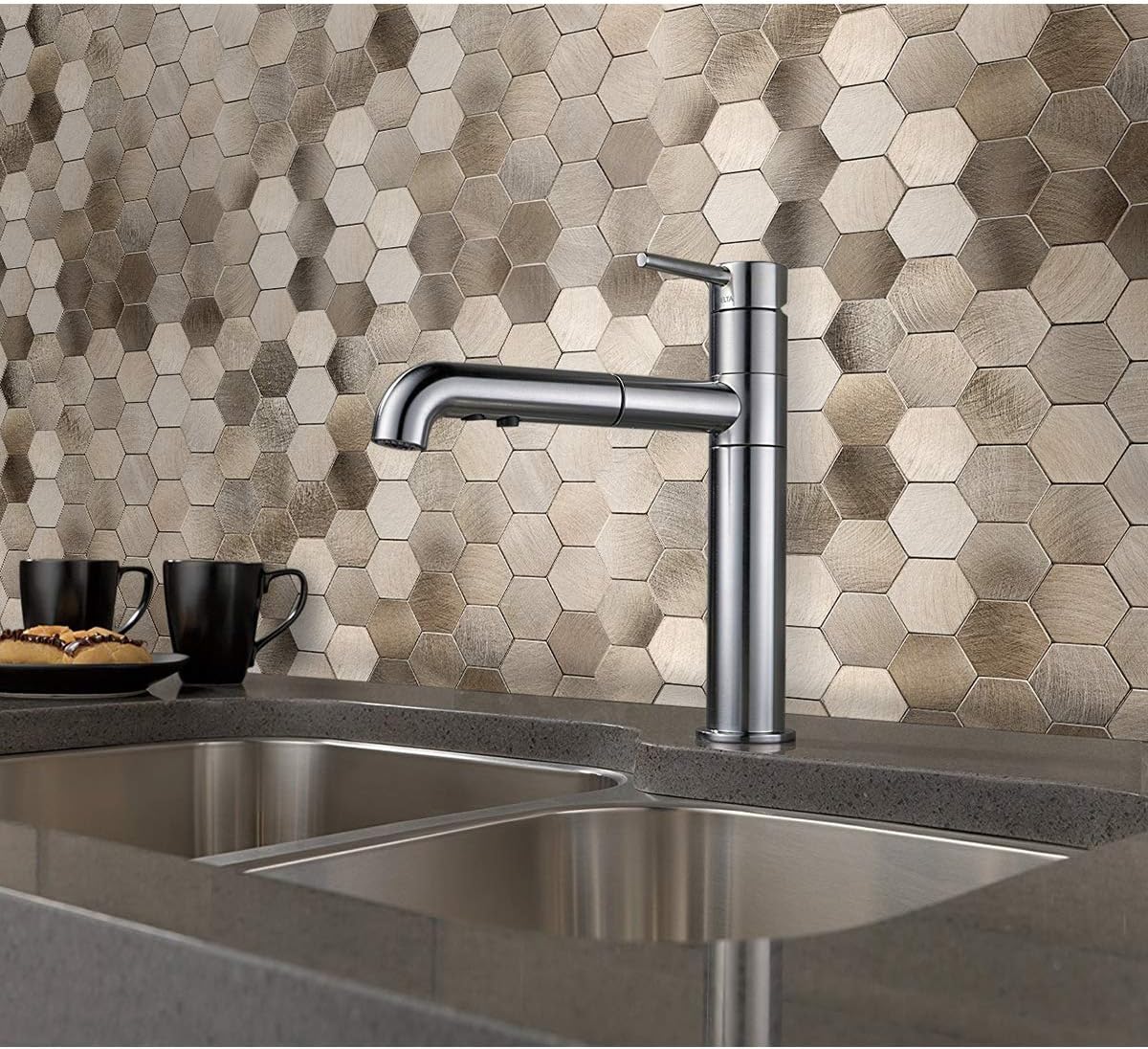 Paneles Antiguos Hexagonales Peel and Stick LuxuryWall 5pack