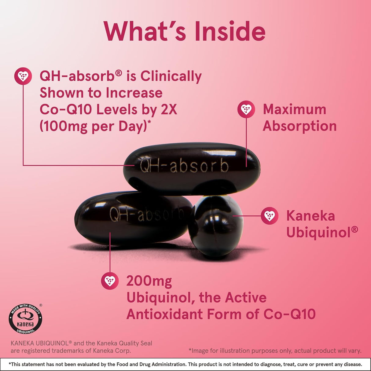 QH-Absorb CoQ10 200 mg Jarrow, Energía y Corazón, 90 cápsulas