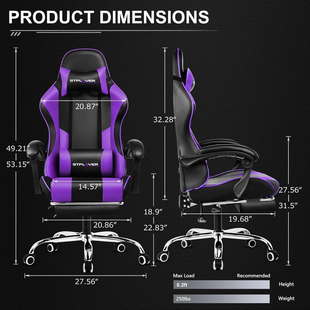 Silla Gamer con asiento giratorio de 360° gt800a GTPLAYER