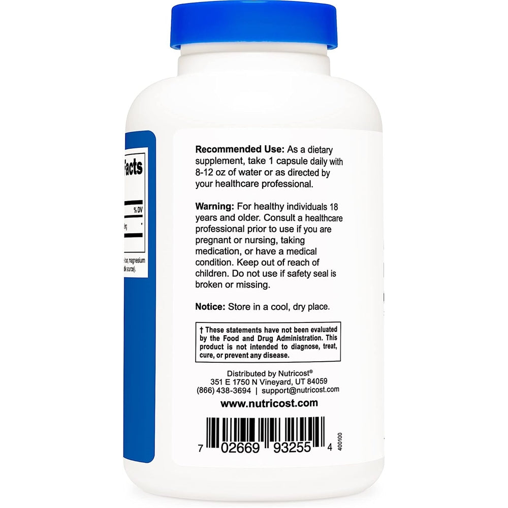 Suplementos N-acetil l-císteina (NAC) 0,02 oz 180 cápsula