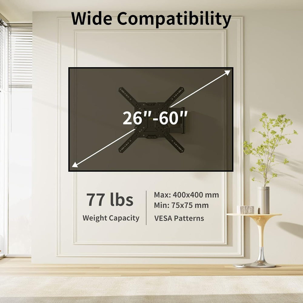 Soporte de Pared para TV 26-60 - Full Motion, VESA 400x400