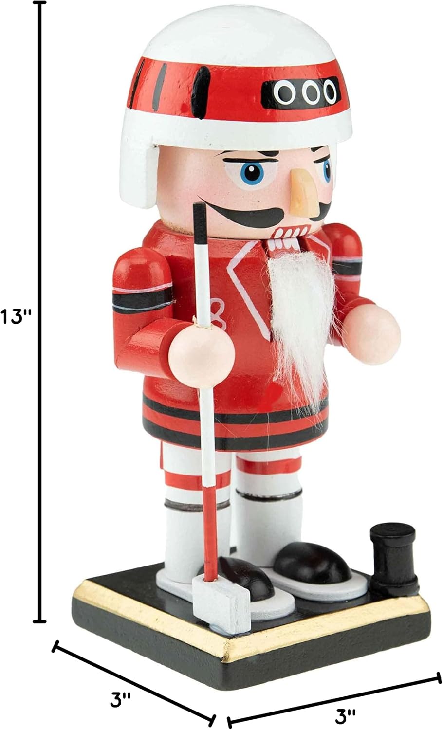 Nutcracker Jugador de Hockey 6 Clever Creations, Decoración Navidad
