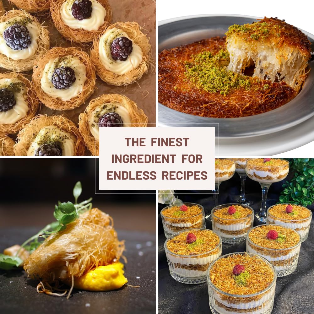 Kataifi de hojaldre picado, 250g, para Kadayif y Knafeh