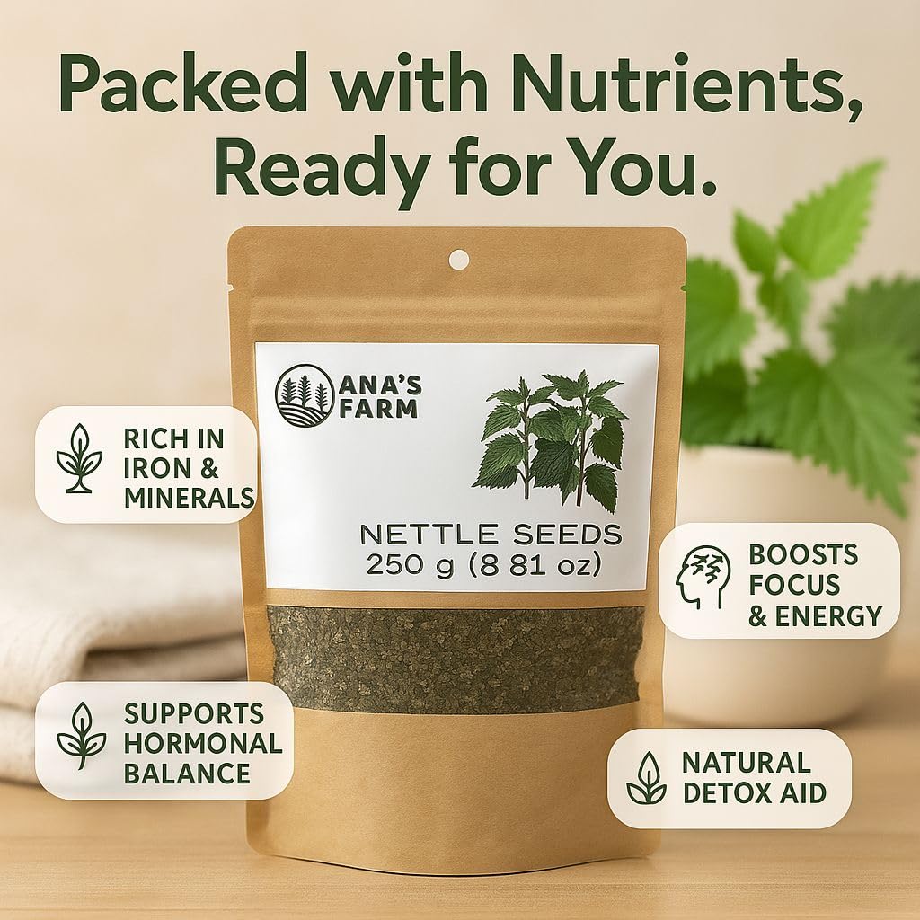 Semillas de Ortiga Natural - 250g Calidad Premium Urtica dioica