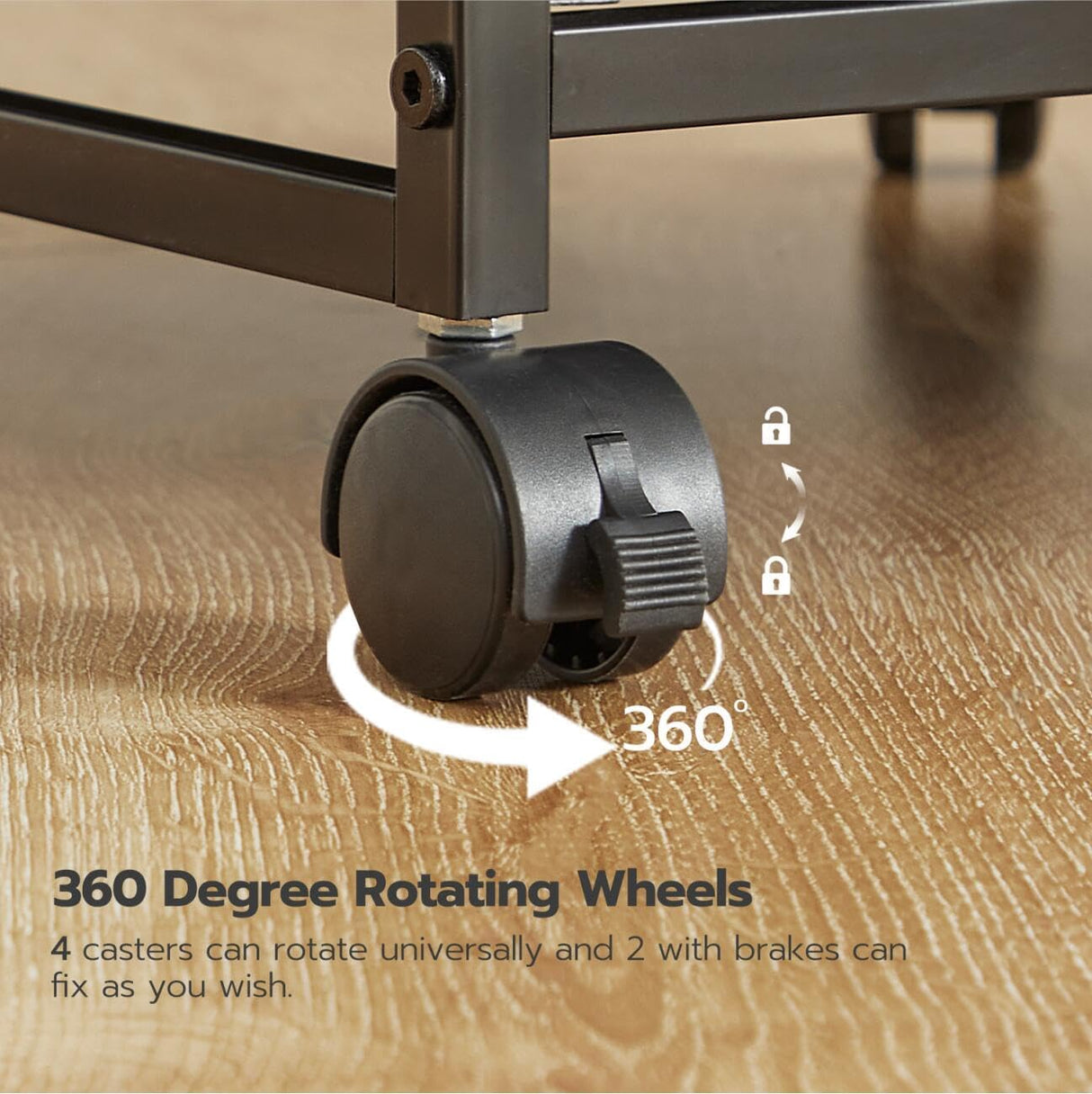 Gabinete de archivo móvil HOOBRO, 2 cajones, modelo BFK20WJ01