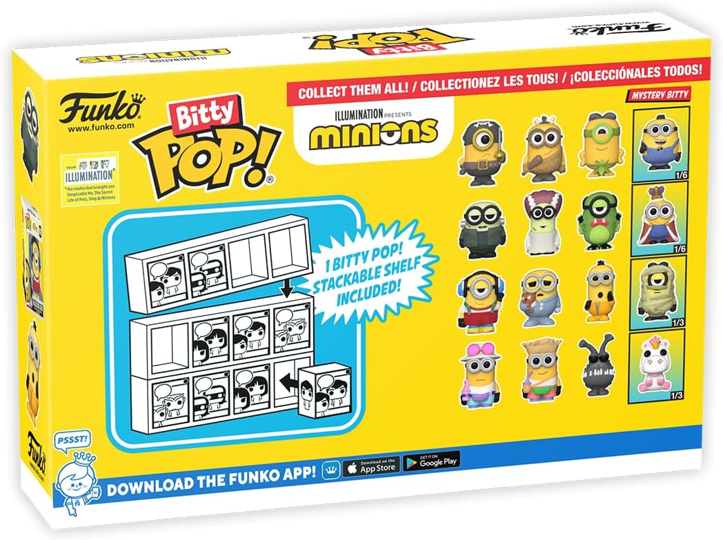 Mini Figuras Coleccionables Funko Bitty Pop! Minions 4-Pack