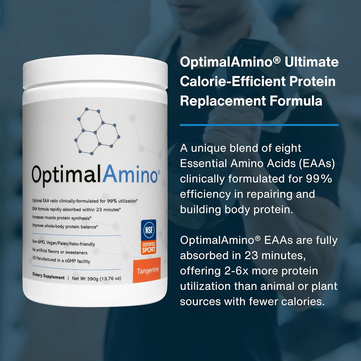 Amino Acid Powder NSF Sport | 99% EAA Supplement Pre/Post Workout