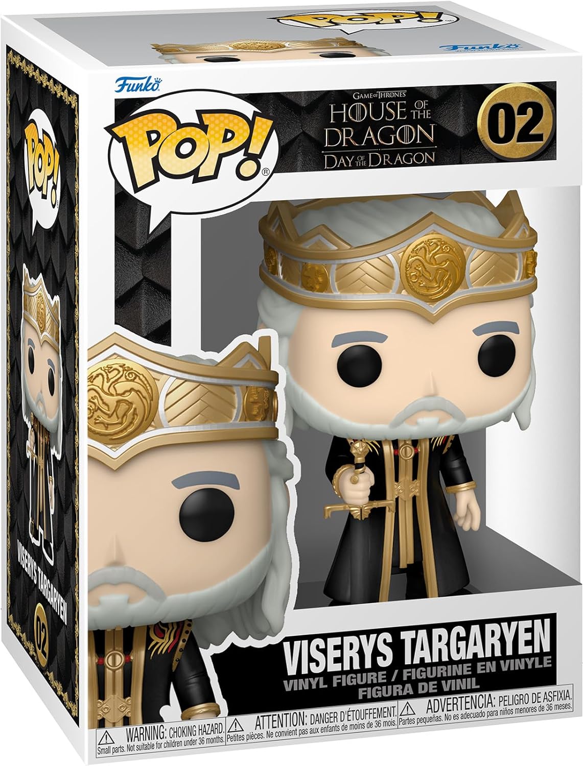 Funko Pop House of Dragon - Rey Viserys Targaryen - Figura Coleccionable