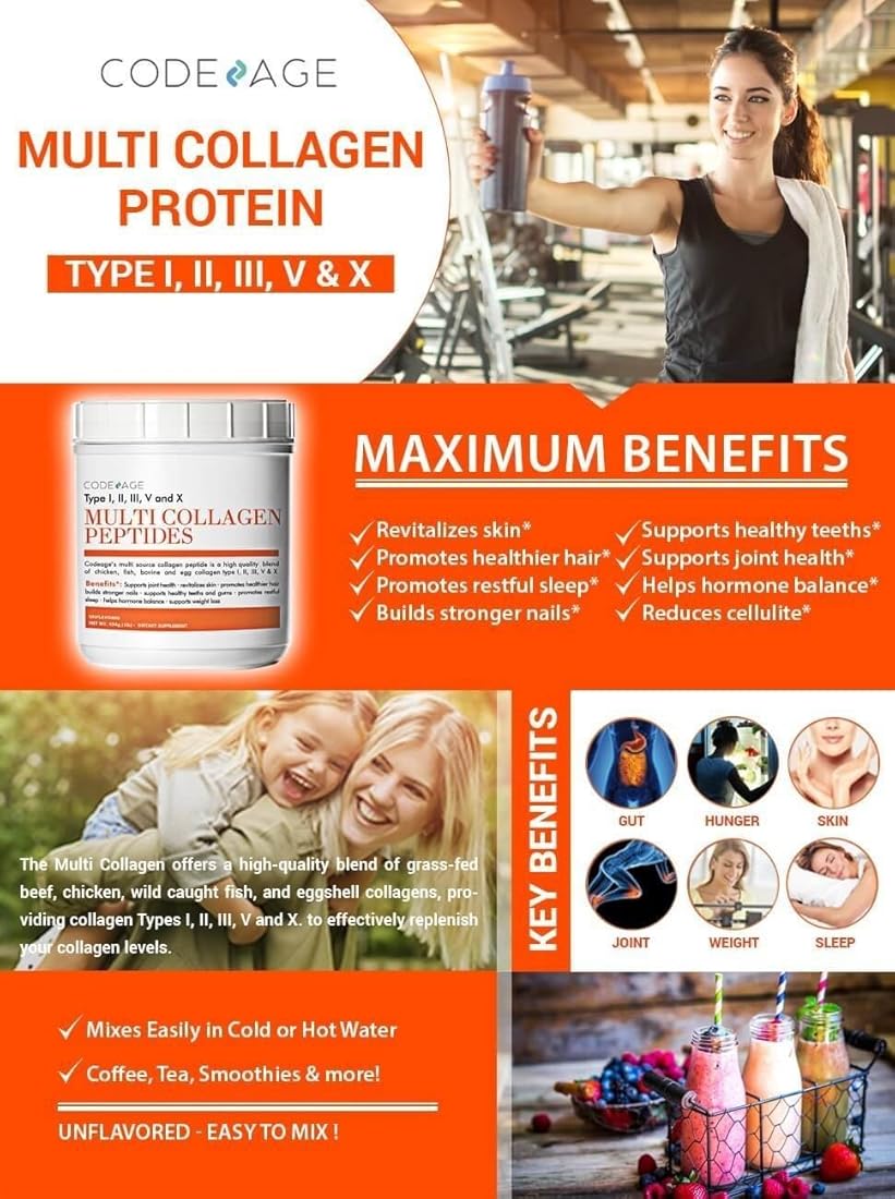 Polvo de proteína multicolágeno