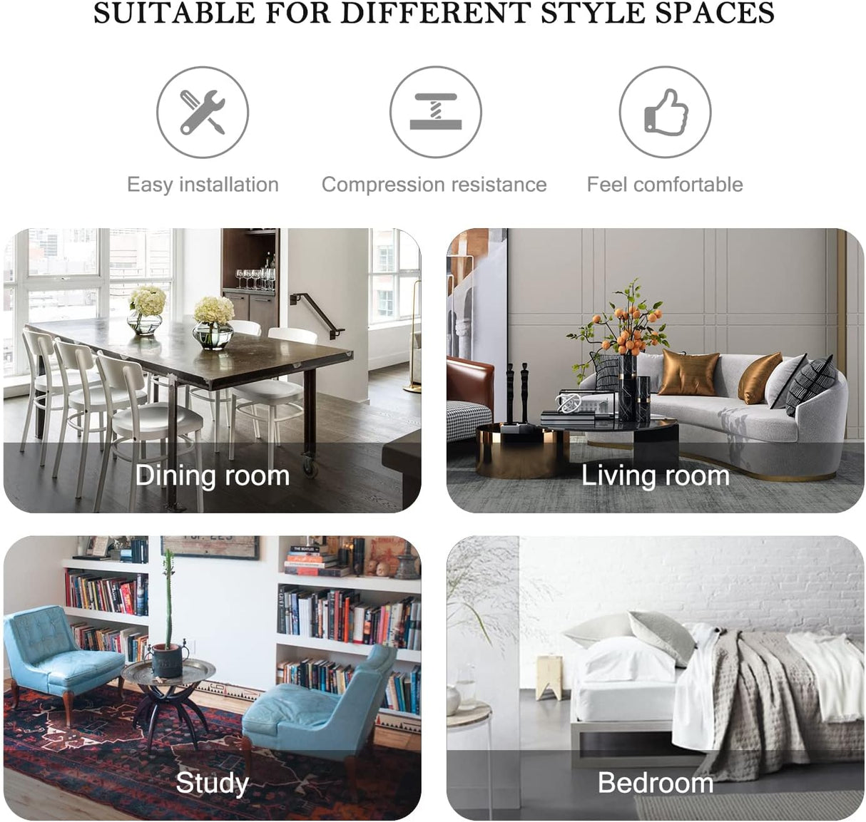 Nrizc Juego de 2 sillas de comedor tejidas modernas gris