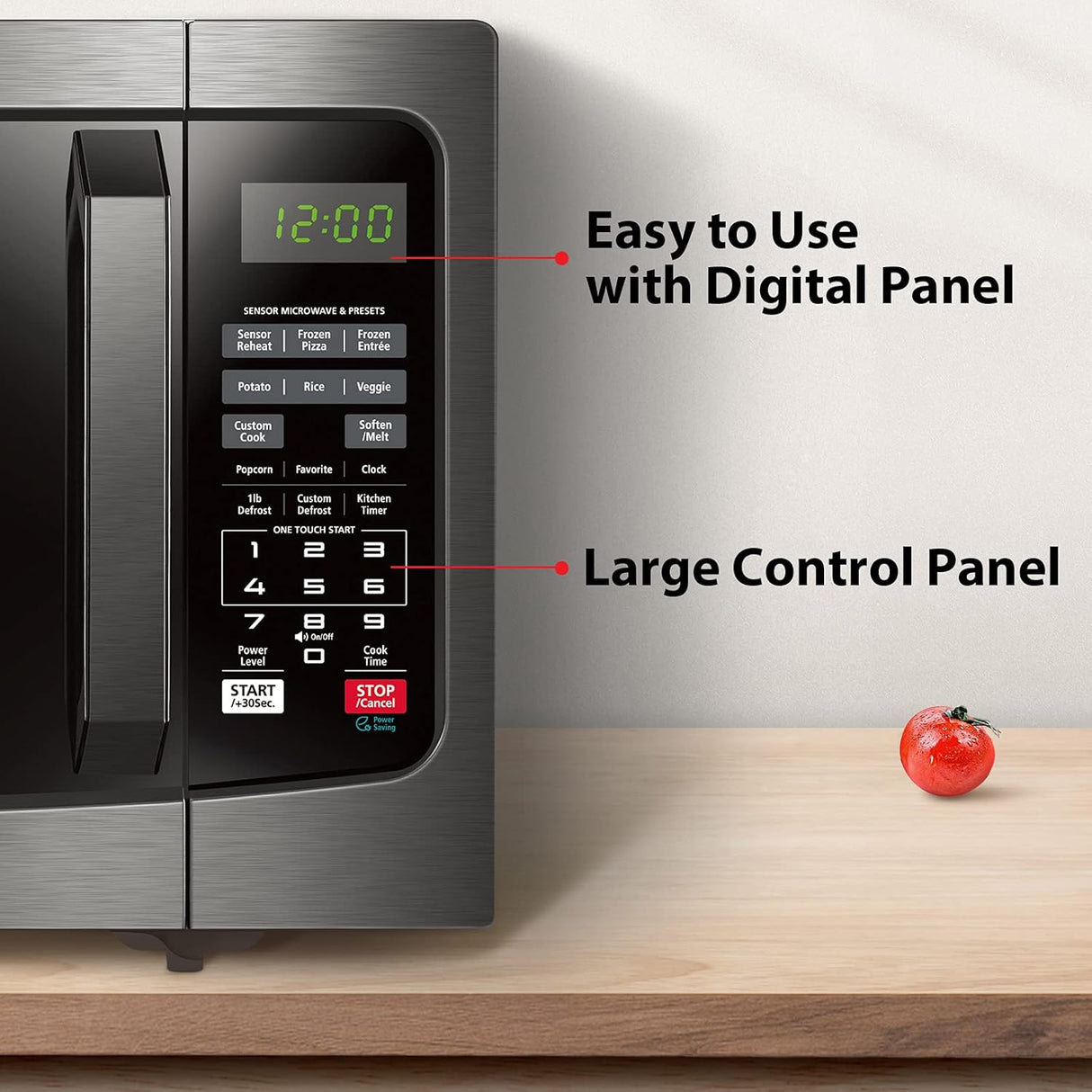 Horno Microondas Toshiba 1.2 Cu Ft, 1100W, EM131A5C-BS