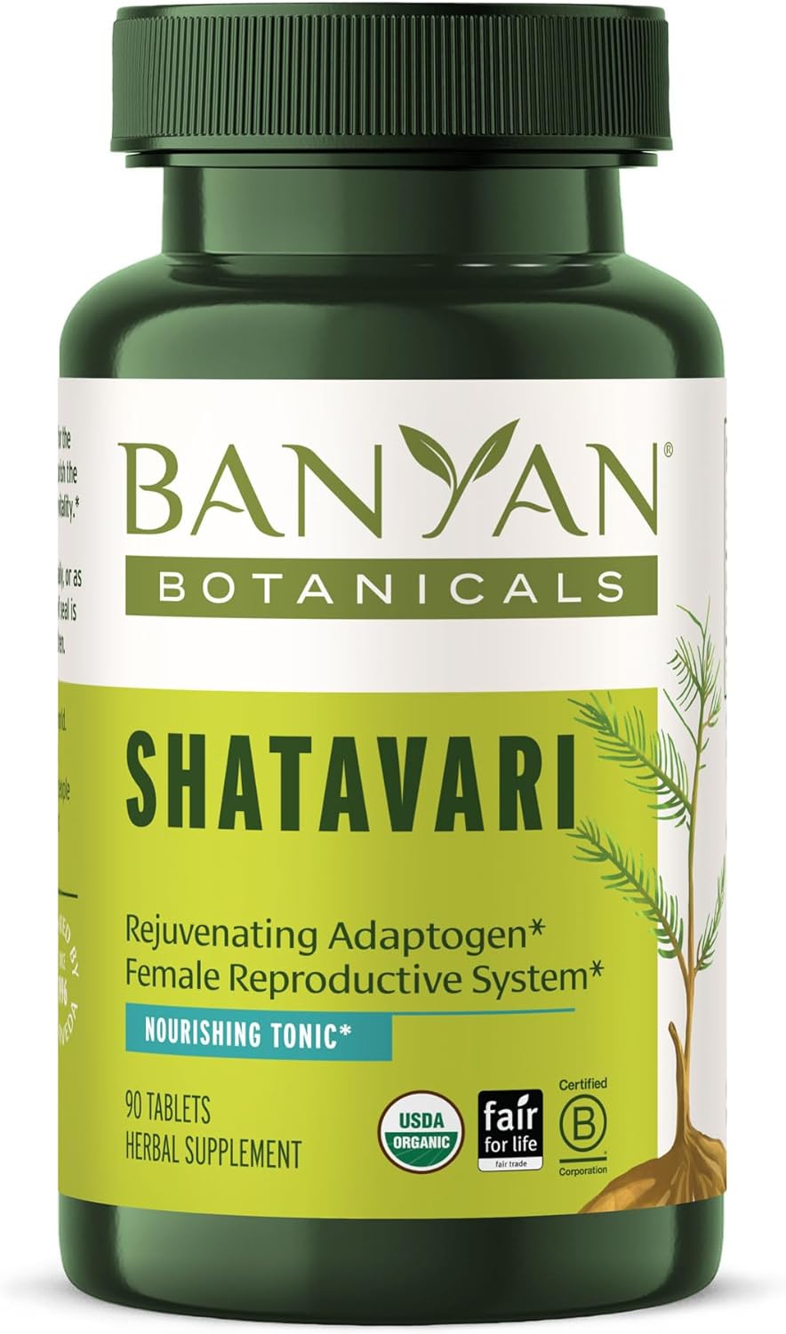 Banyan Botanicals Shatavari Tablets Raíz de espárragos 90u