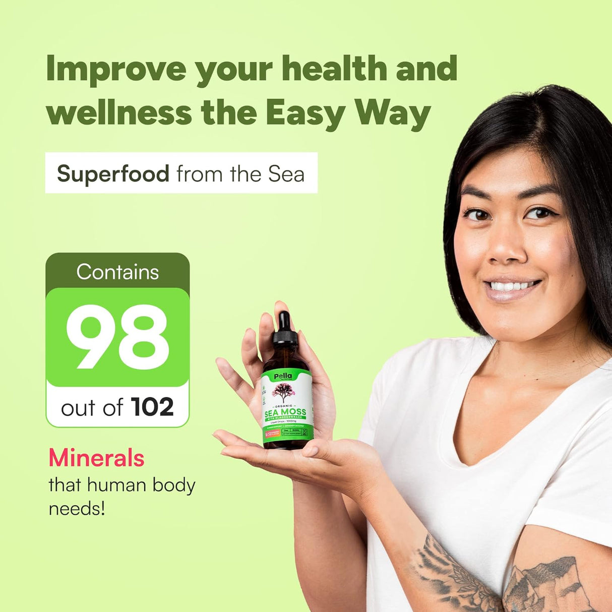 Suplemento Gotas líquidas orgánicas 1000 mg la tiroides