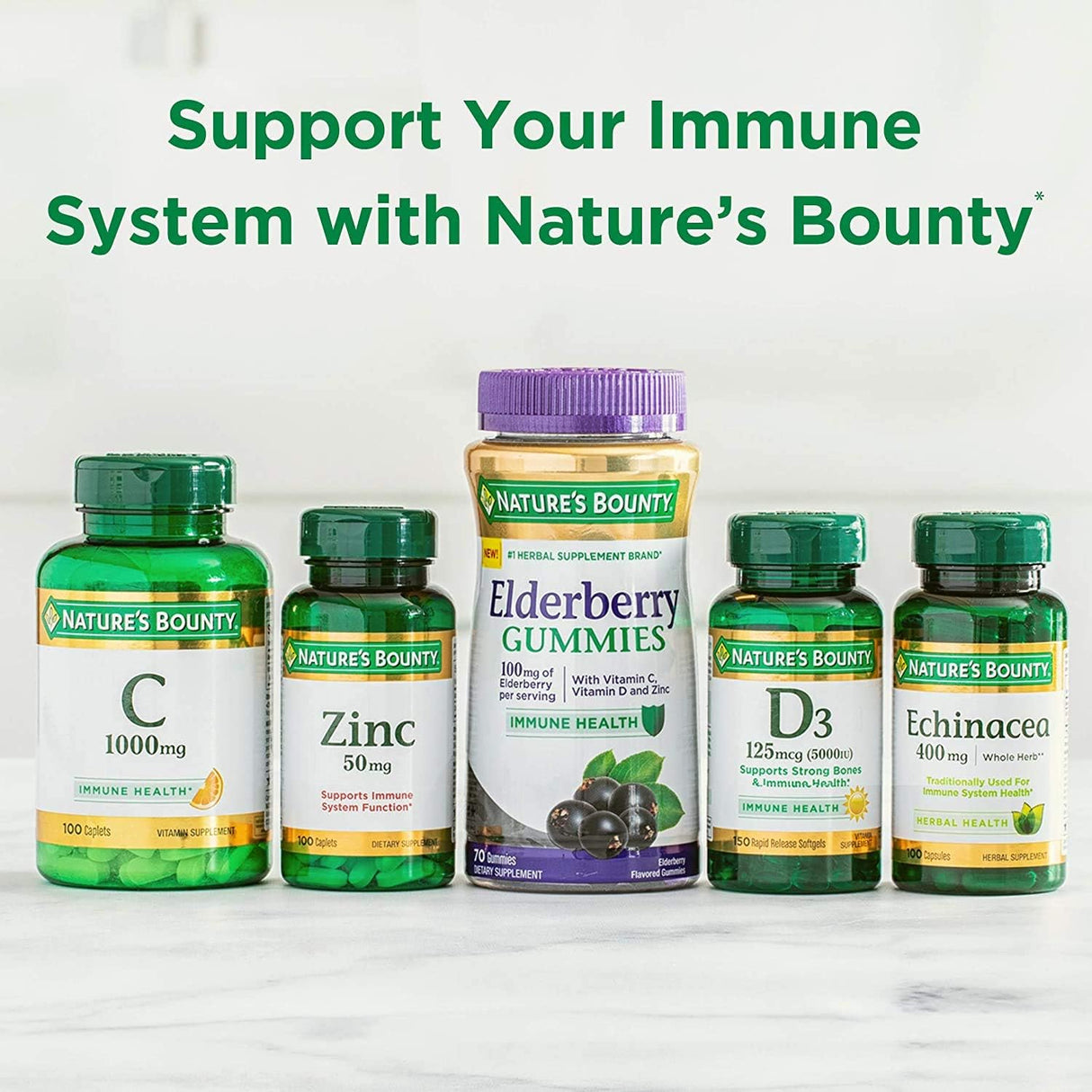 Vitamin C + Zinc by Nature's Bounty, Suplemento Inmune, 60 mg, 60 Tabletas