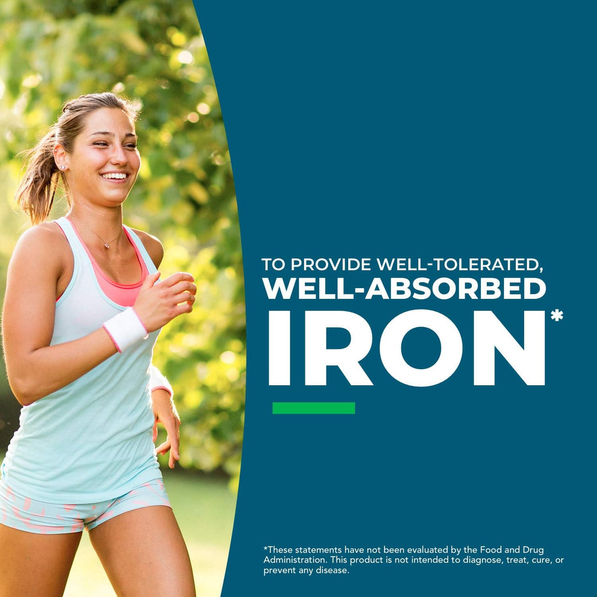 Suplemento Hierro masticable con vitamina C los músculos 60u