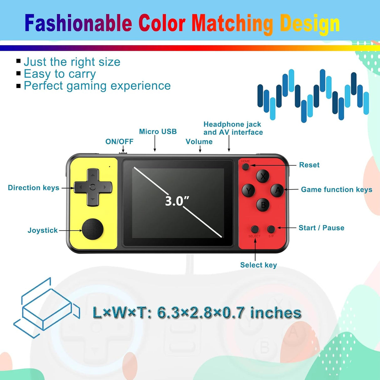 Consola de videojuego con 270 videojuegos clásicos