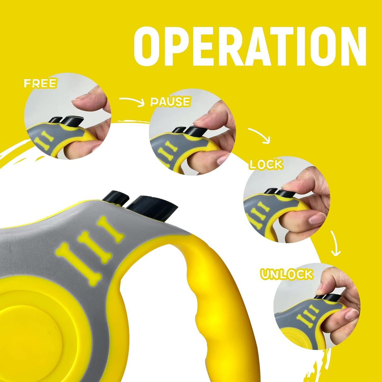 Correa Retráctil Automática para Perros con Tazón y Bolsas