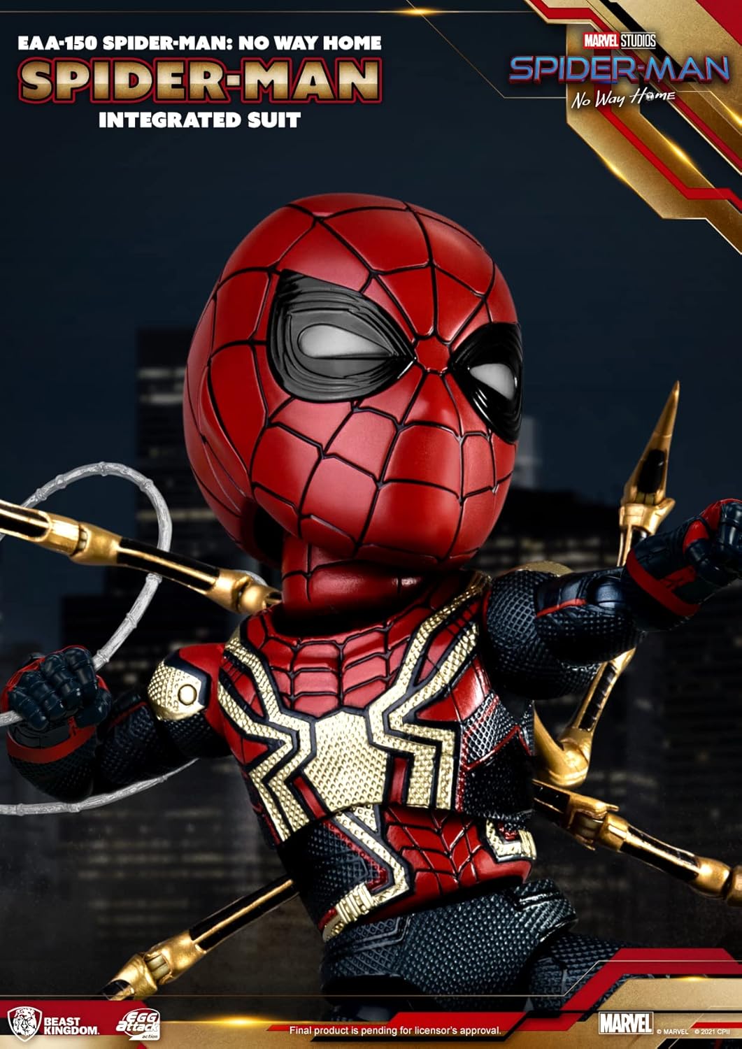 Figura de acción Spider-Man con traje integrado, modelo Egg Attack