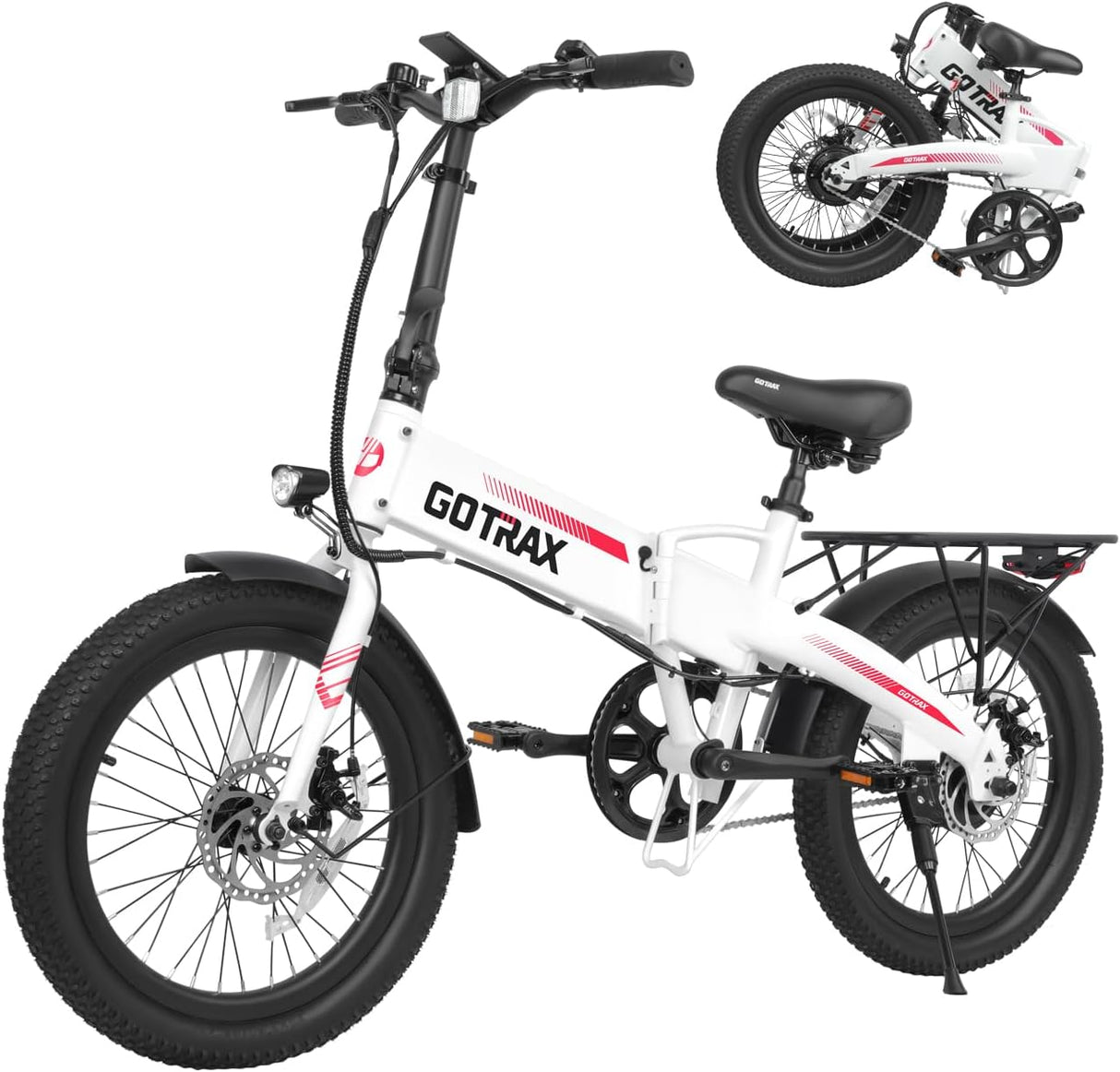 Bicicleta Eléctrica Plegable Gotrax 20 500W, 40 Miles, 5 Niveles