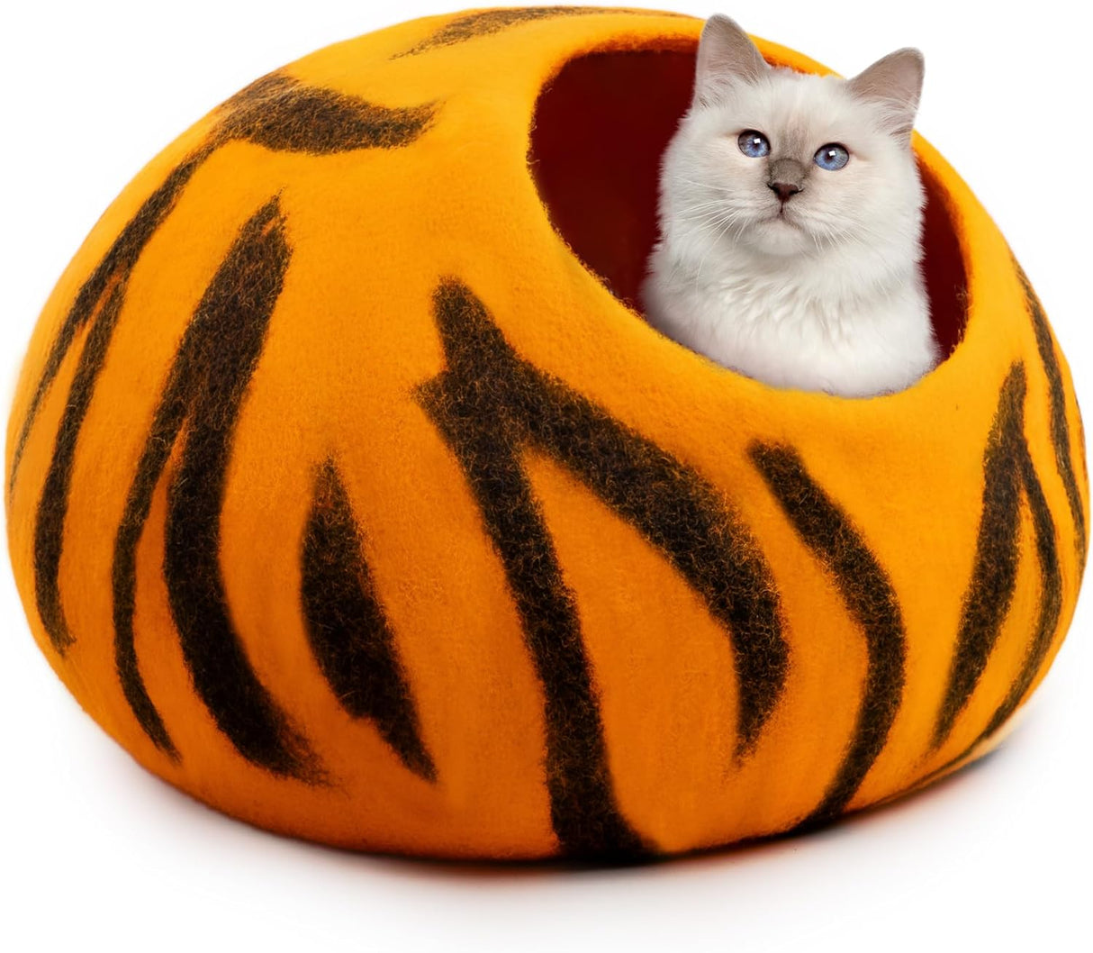 Cueva para gatos Woolygon - 100% lana merino, plegable, ecológica