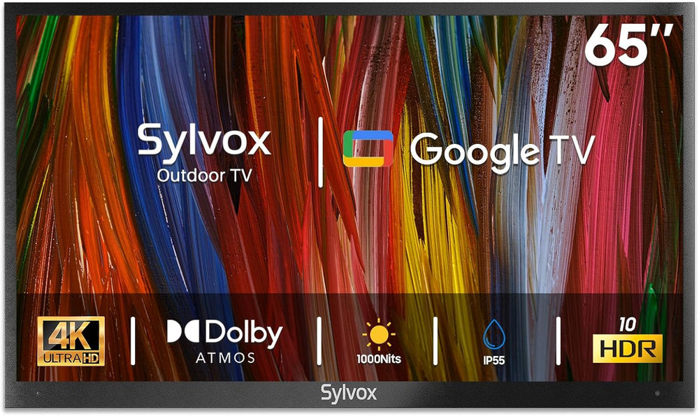 Televisor exterior SYLVOX 65 4K resistente al agua Deck Pro 2.0