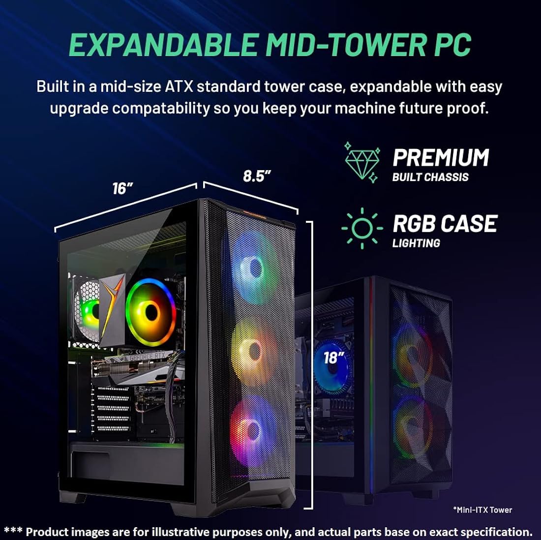 Computadora de escritorio para juegos de 1 TB 32 GB DDR5 RAM