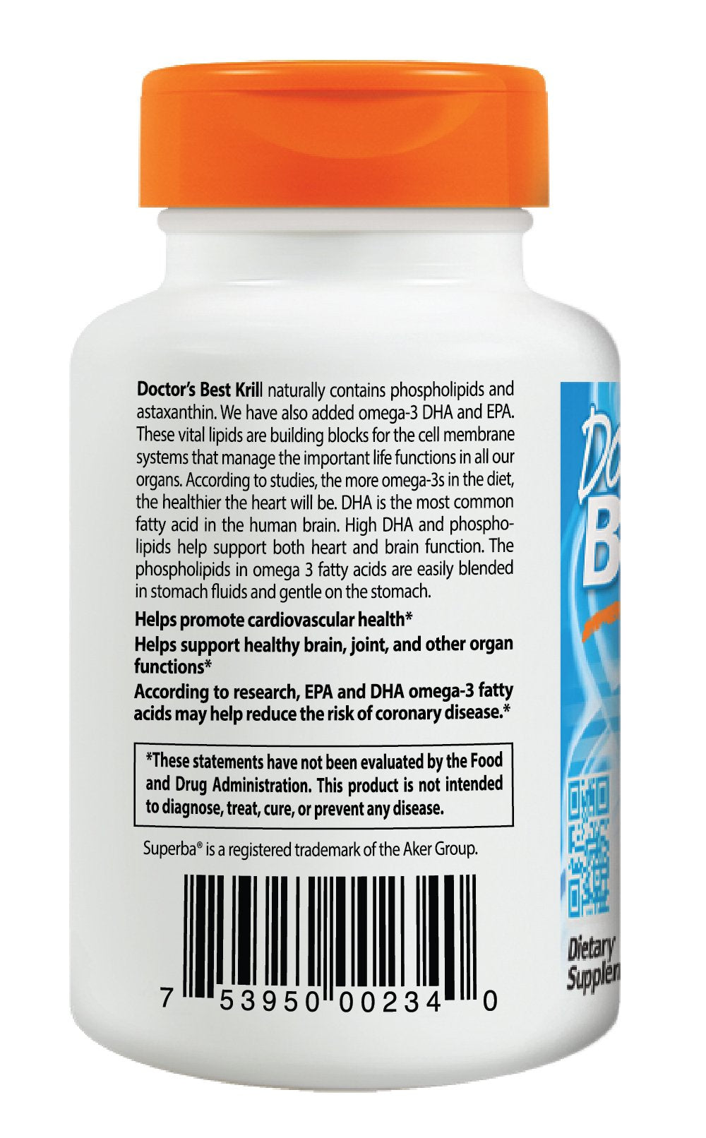 Omega 3s con SUPERBA Krill 60 cápsulas blandas