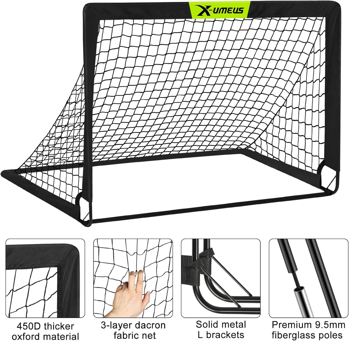 Porterías de fútbol para niños para patio trasero X-UMEUS