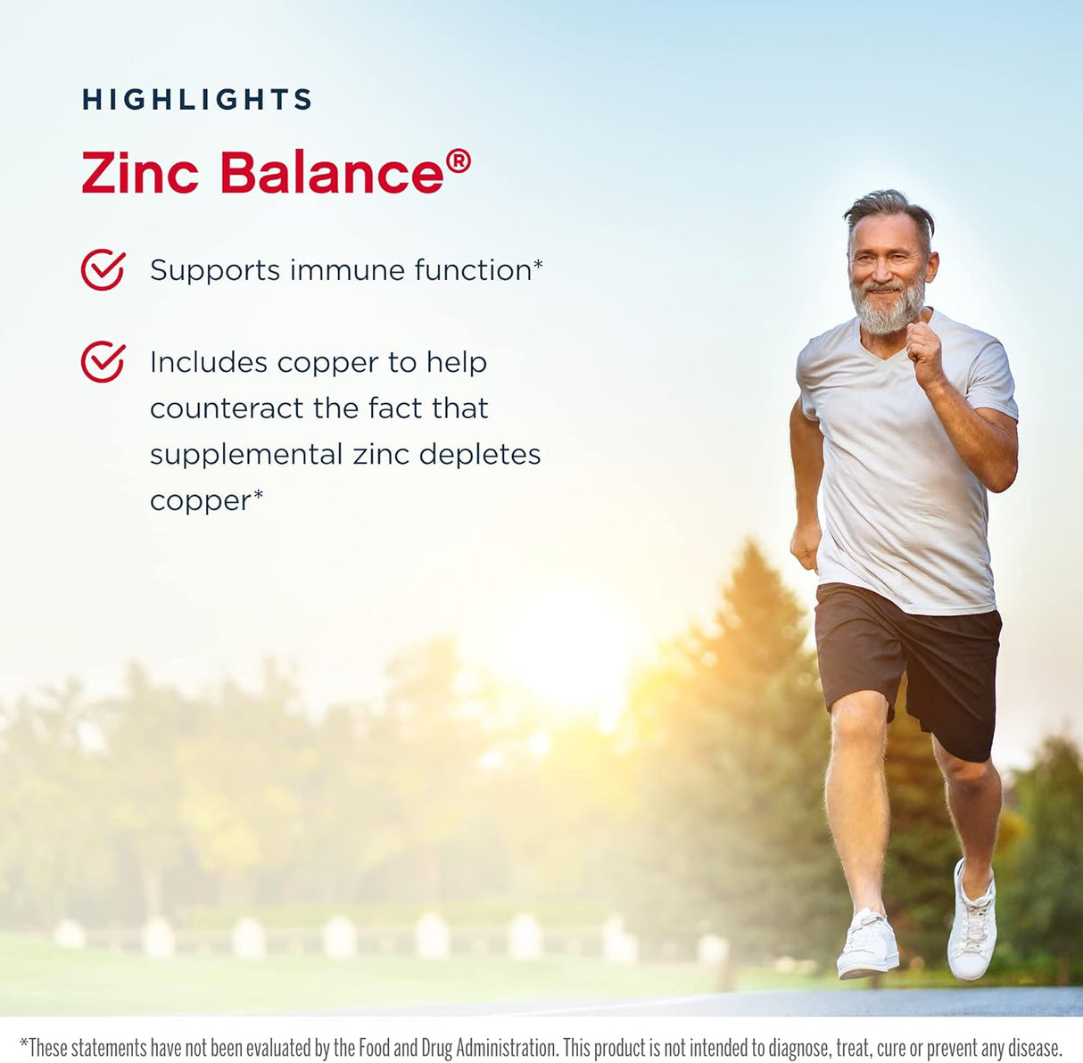 Suplementos Alimenticio Balance de zinc 100 cápsulas