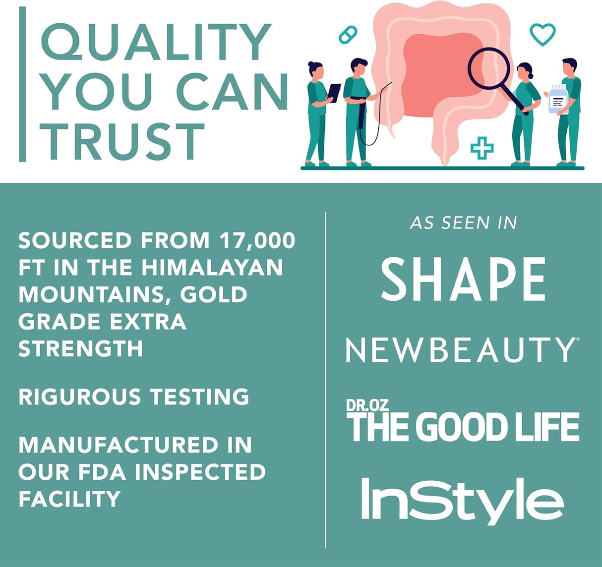 Shilajit Himalayo Puro para Hombre y Mujer 10,000mg 90 cápsulas