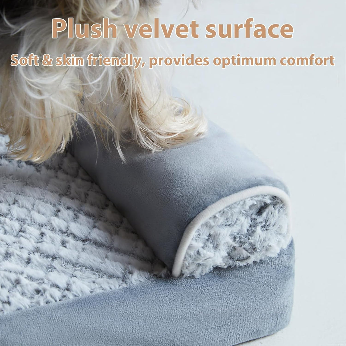 Cama ortopédica para perros WNPETHOME, con funda impermeable