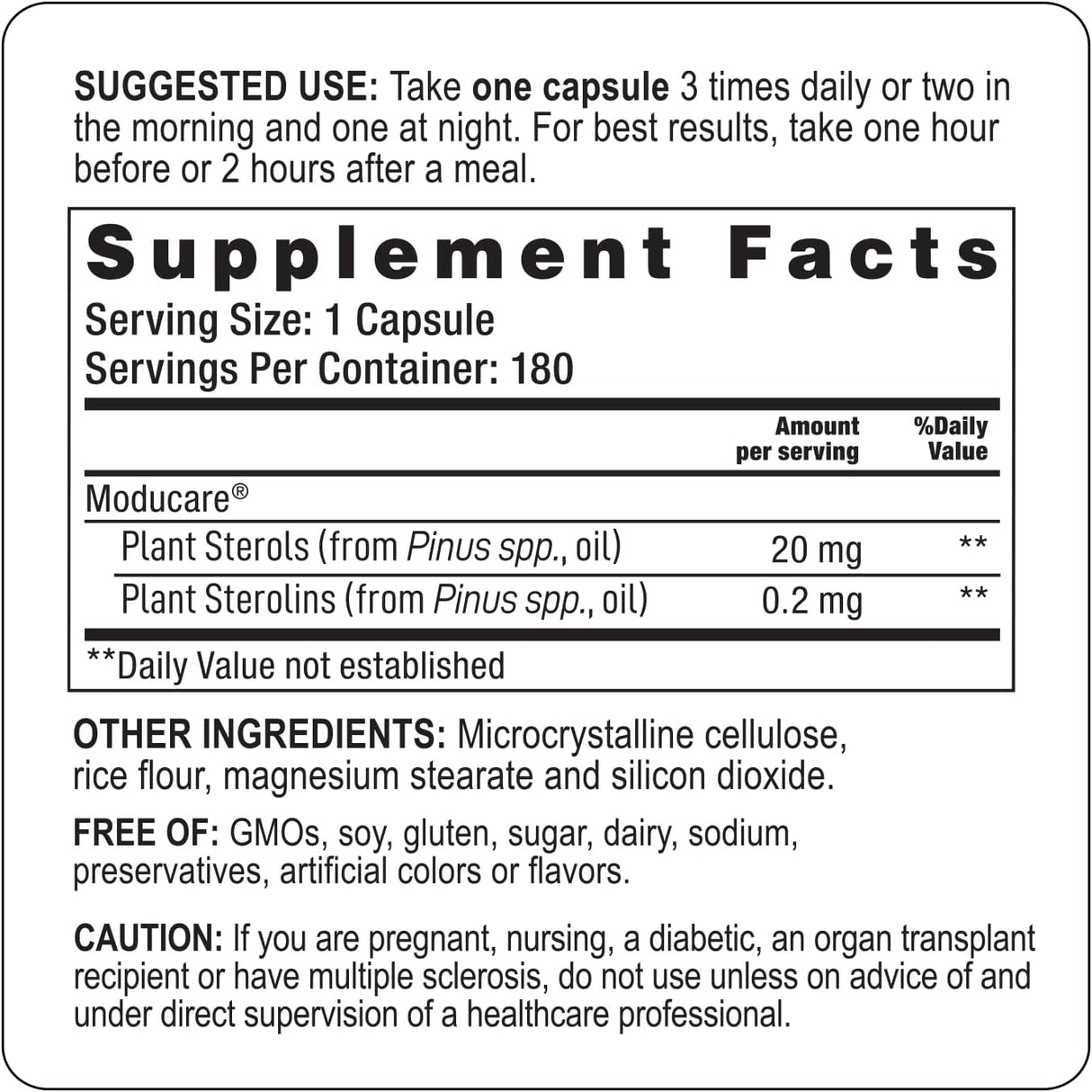 Apoyo Inmunológico Diario, Suplemento de Esteroles Vegetales