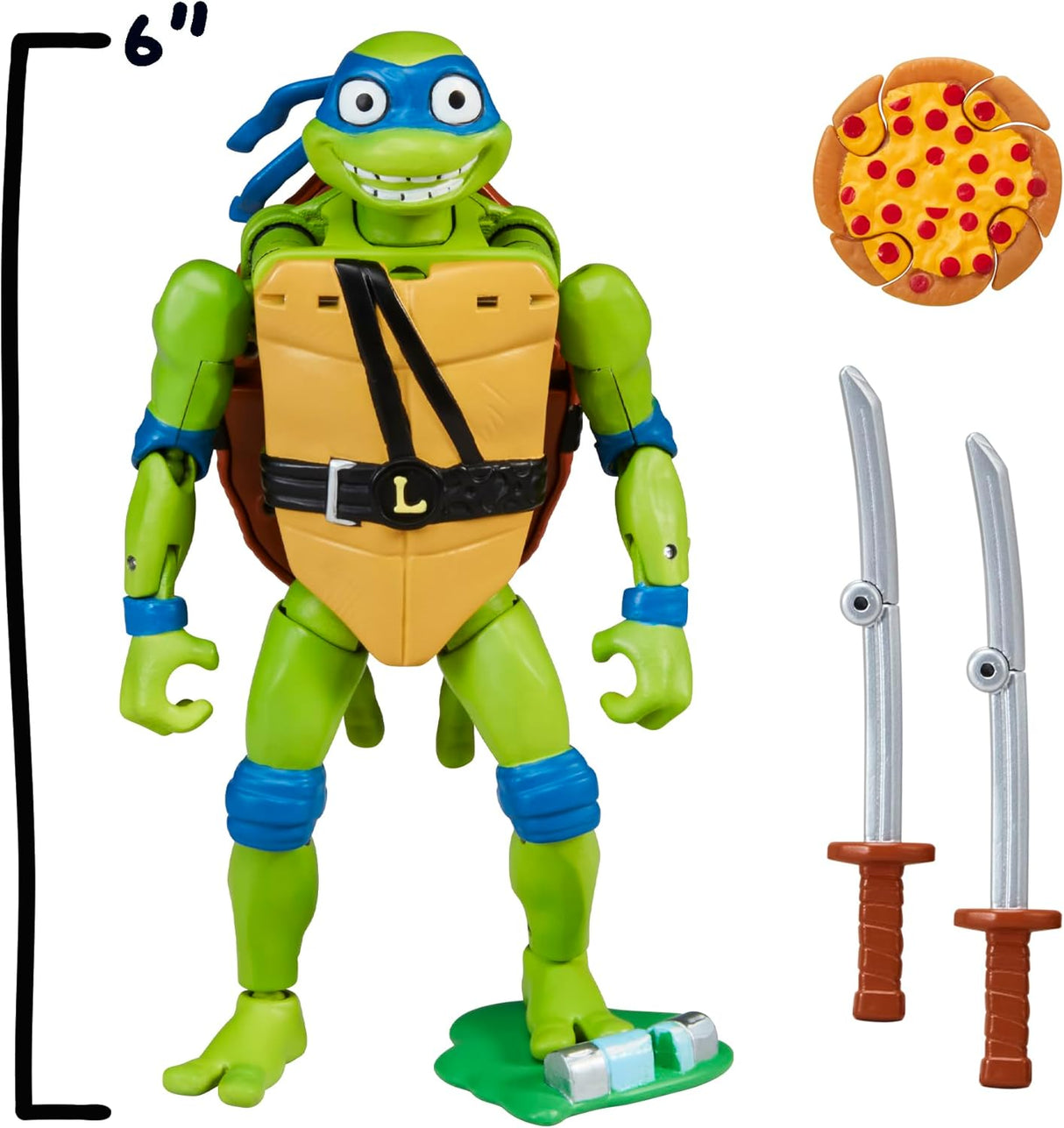 Figura Leonardo Mascota Ninja 5.5” de Playmates Toys Mutations