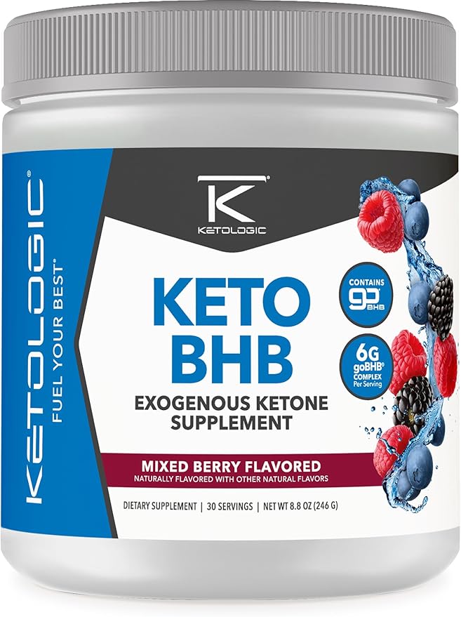 Suplemento Keto BHB, Ketologic, 30 porciones, goBHB.