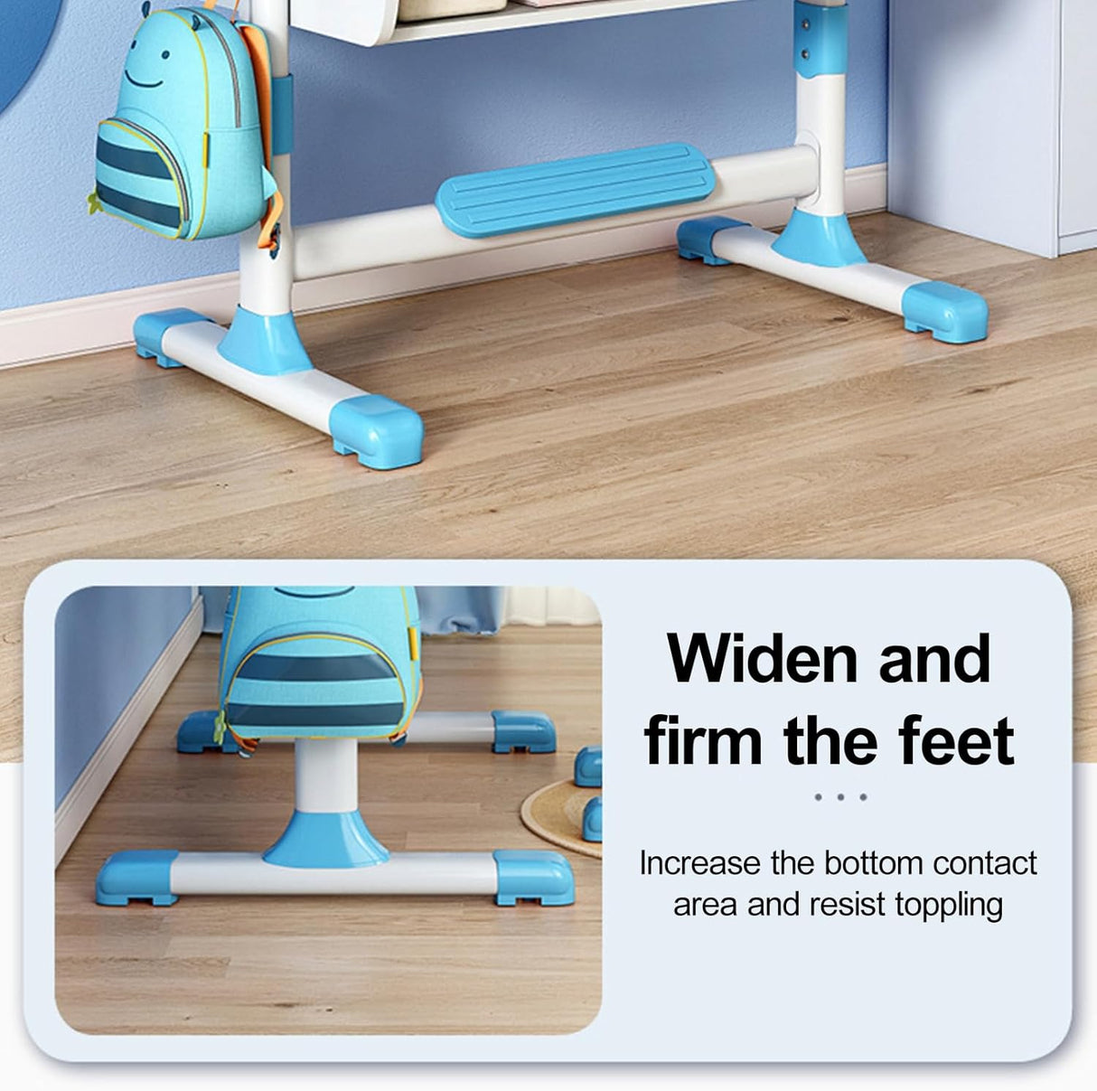 Conjunto Escritorio y Silla Infantil Ajustable con Patrón Astronauta