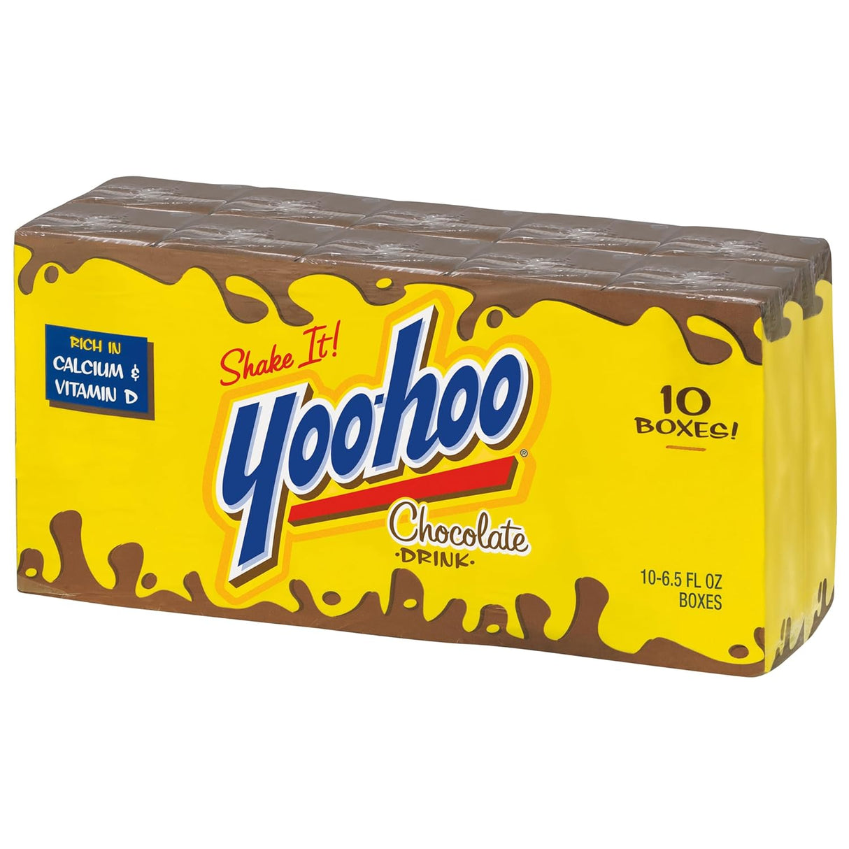 Bebida de Chocolate Yoo-hoo, 6.5 fl oz, 4 Paquetes de 10
