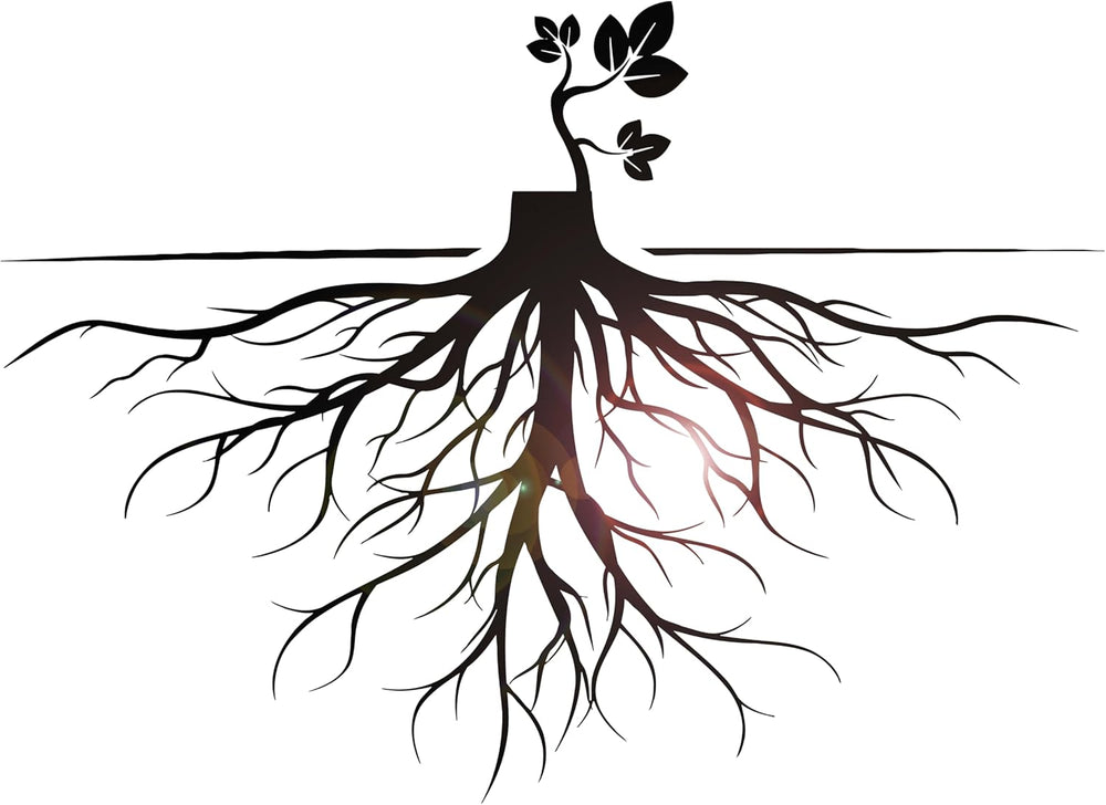 Vinilo Decorativo Árbol Abstracto Raíces Naturaleza g4705