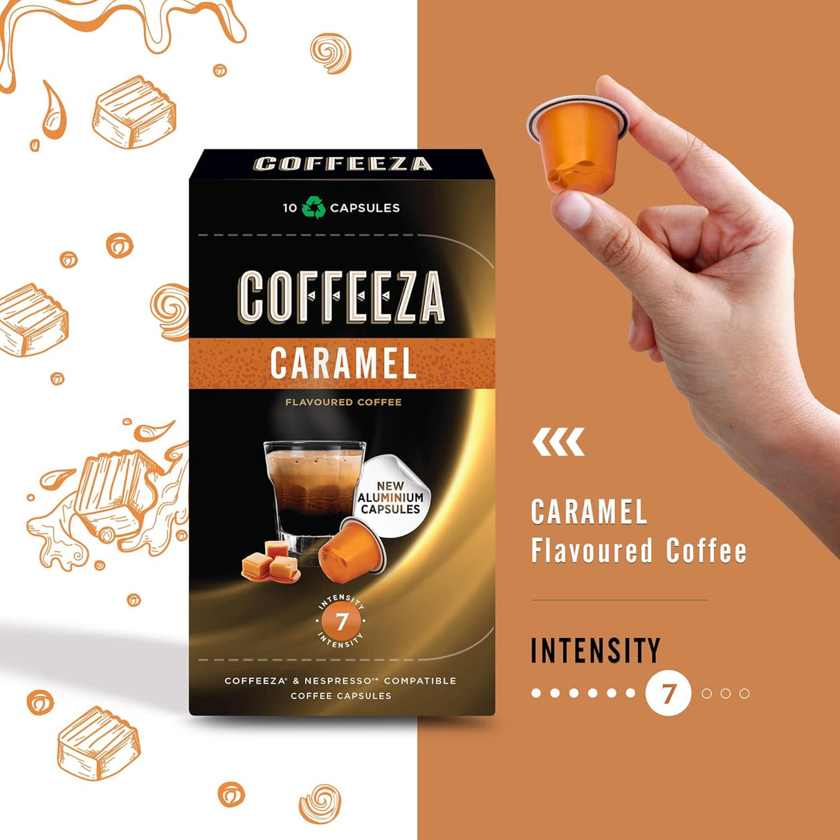 Cápsulas de café Coffeeza, pack variedad 30 pods sabores