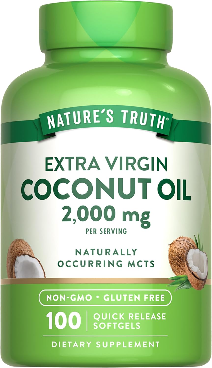 Suplemento de Aceite de Coco | Nature's Truth | 100 Softgels
