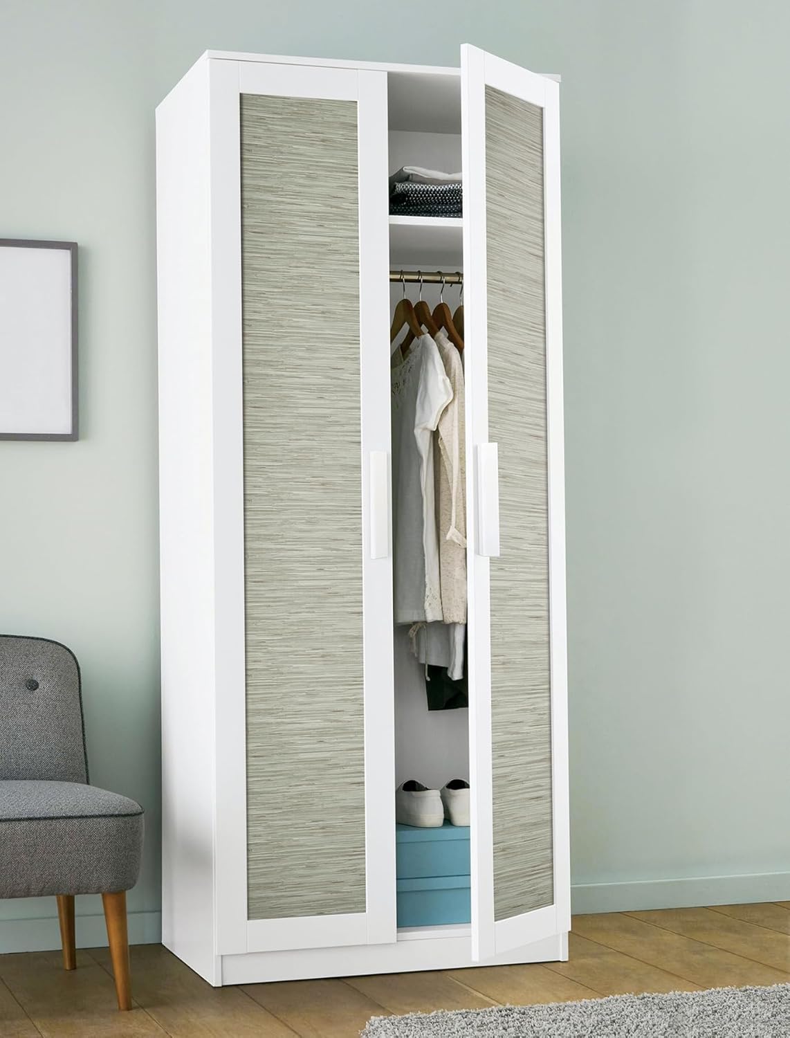 Papel Tapiz Adhesivo Grassweave, NUS4993 de Green Grassweave