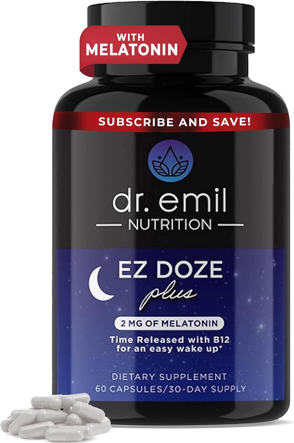 Ayuda natural para dormir con melatonina DR EMIL NUTRITION