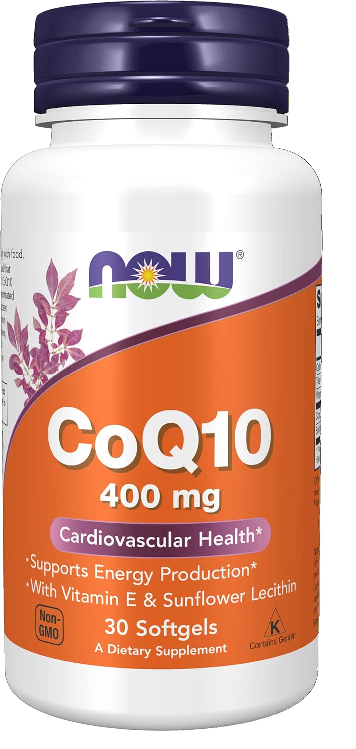 Suplementos CoQ10 400 mg, Grado Farmacéutico, 30 Cápsulas