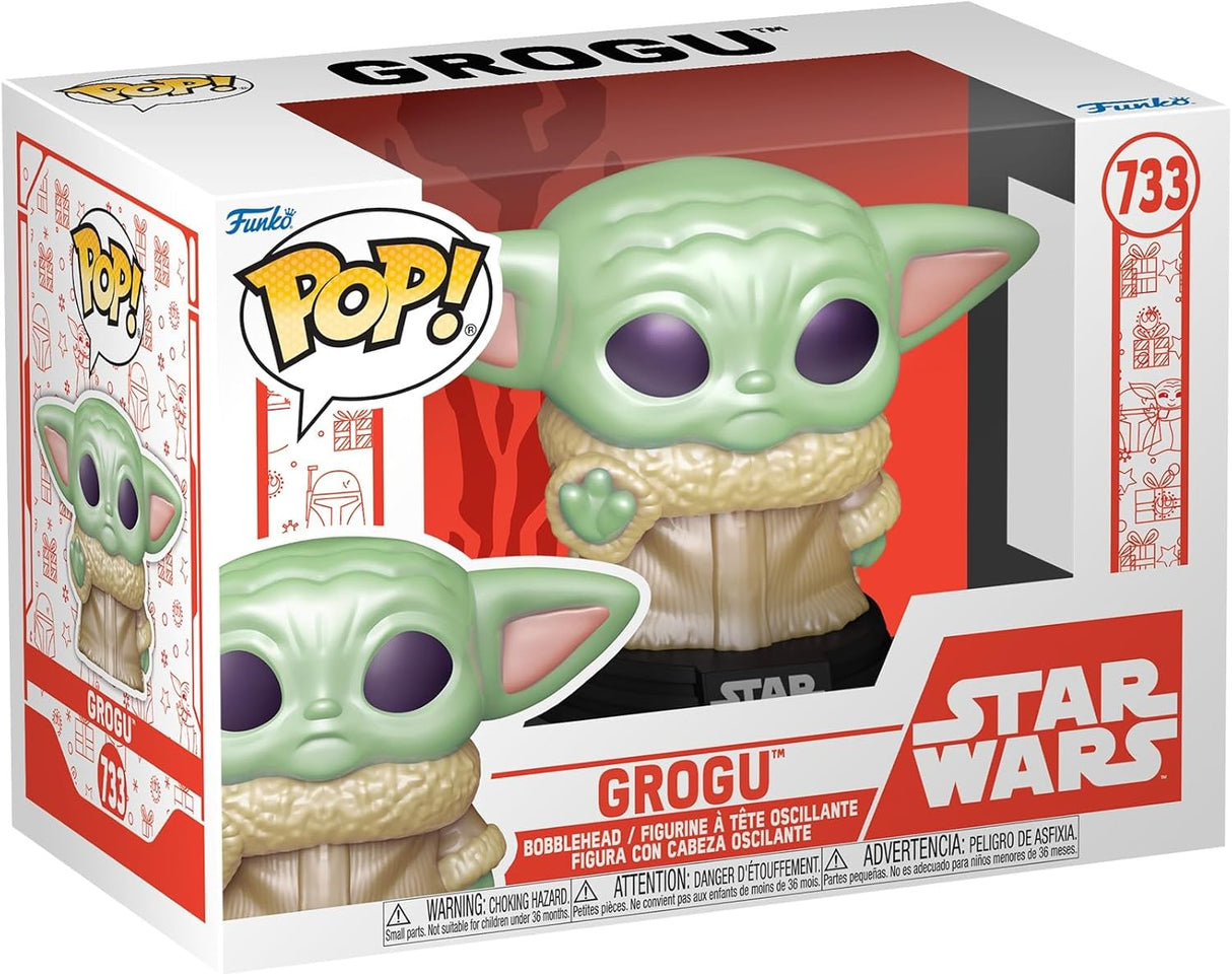 Funko Pop! Star Wars: Holiday - Grogu con gorro navideño