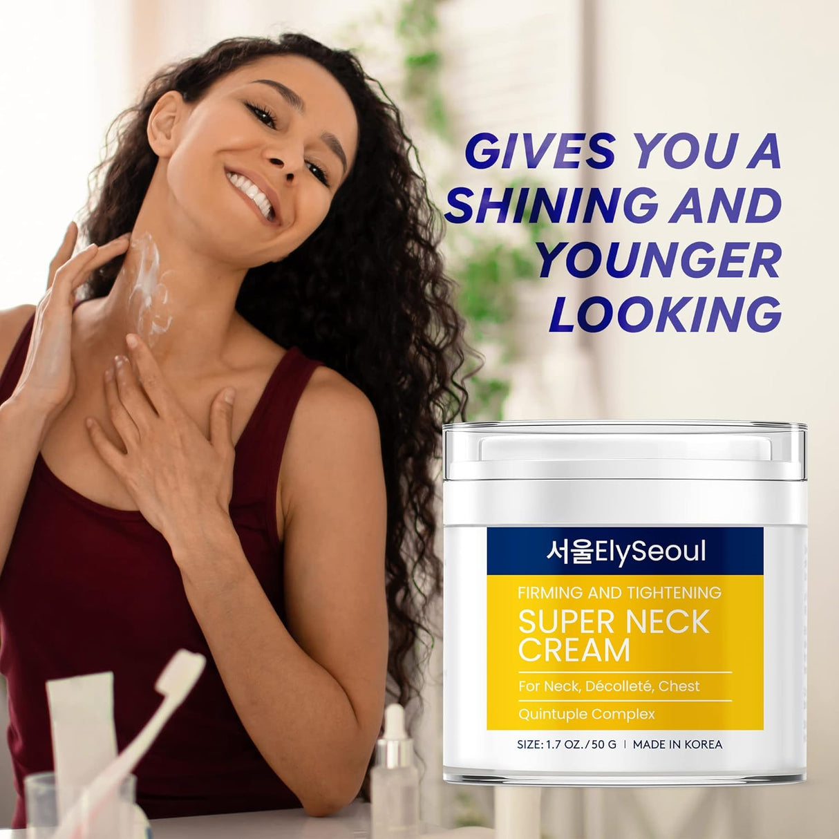 Crema coreana para el cuidado de la piel para el cuello