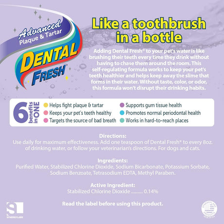 Aditivo de agua dulce dental para mascotas