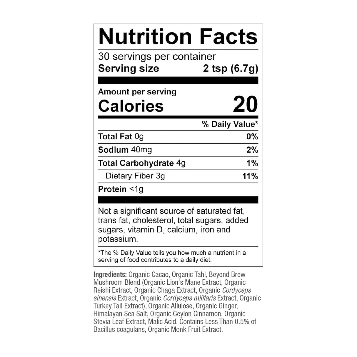 Suplemento Beyond Brew Café de hongos superalimentos 200gr